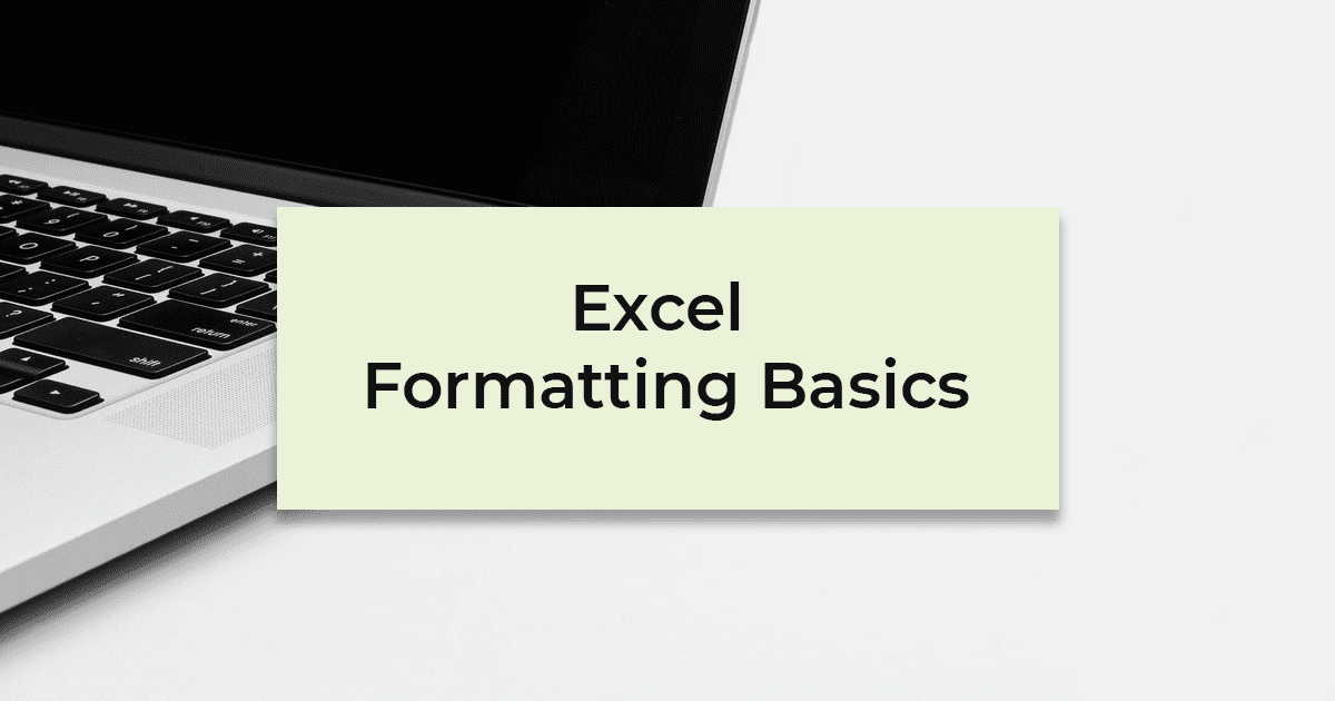 excel formatting basics